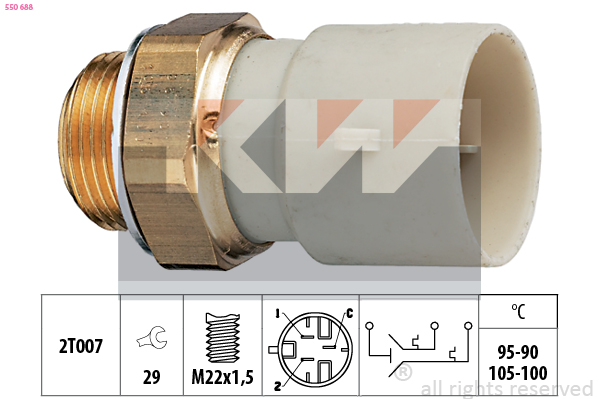 KW Ventilátor kapcsoló 550688_KW